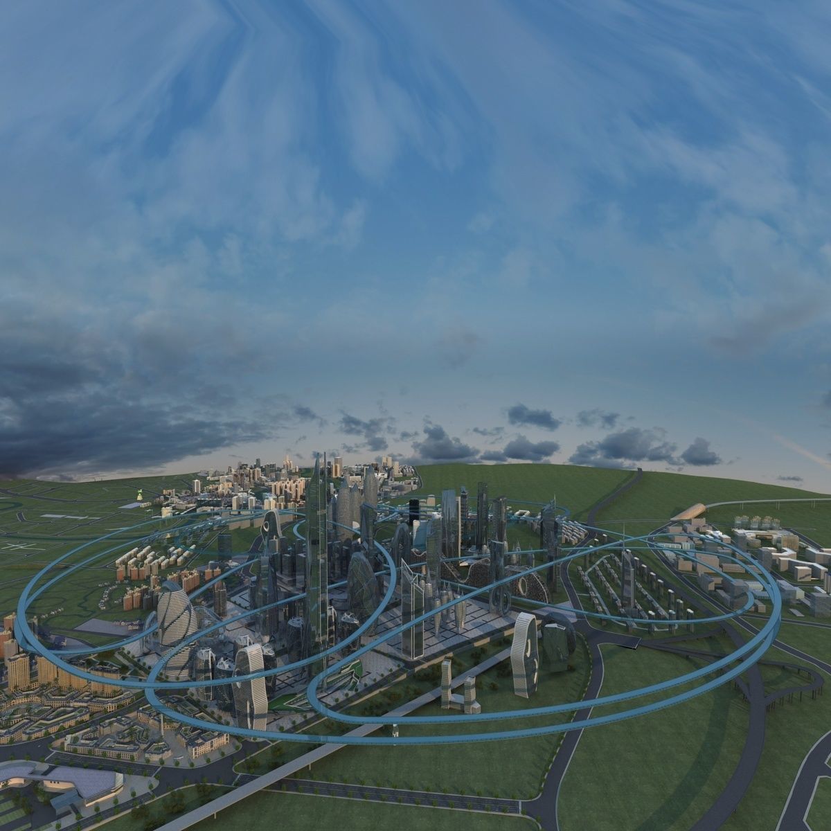 Future city 2 3D model_2
