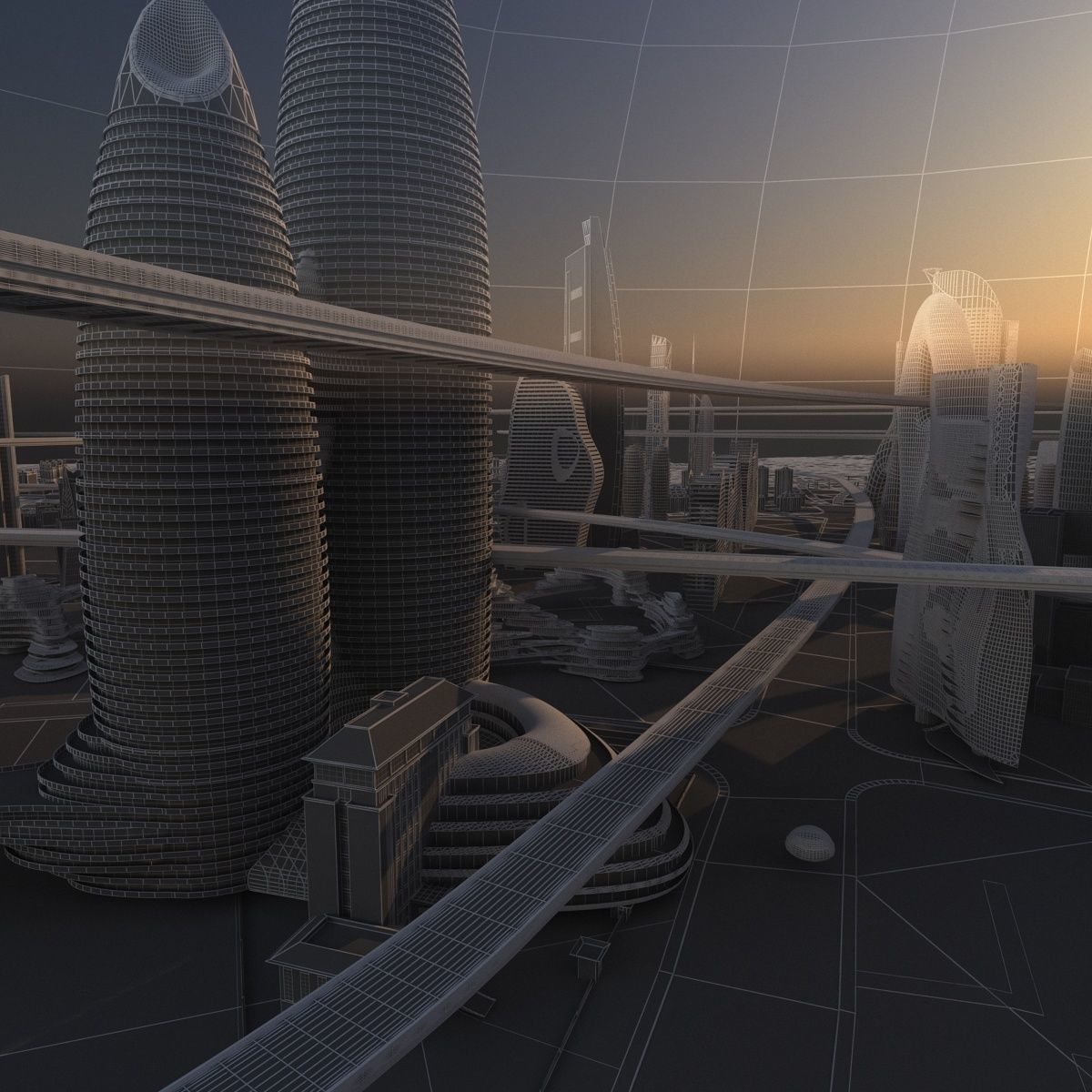 Future city 2 3D model_22