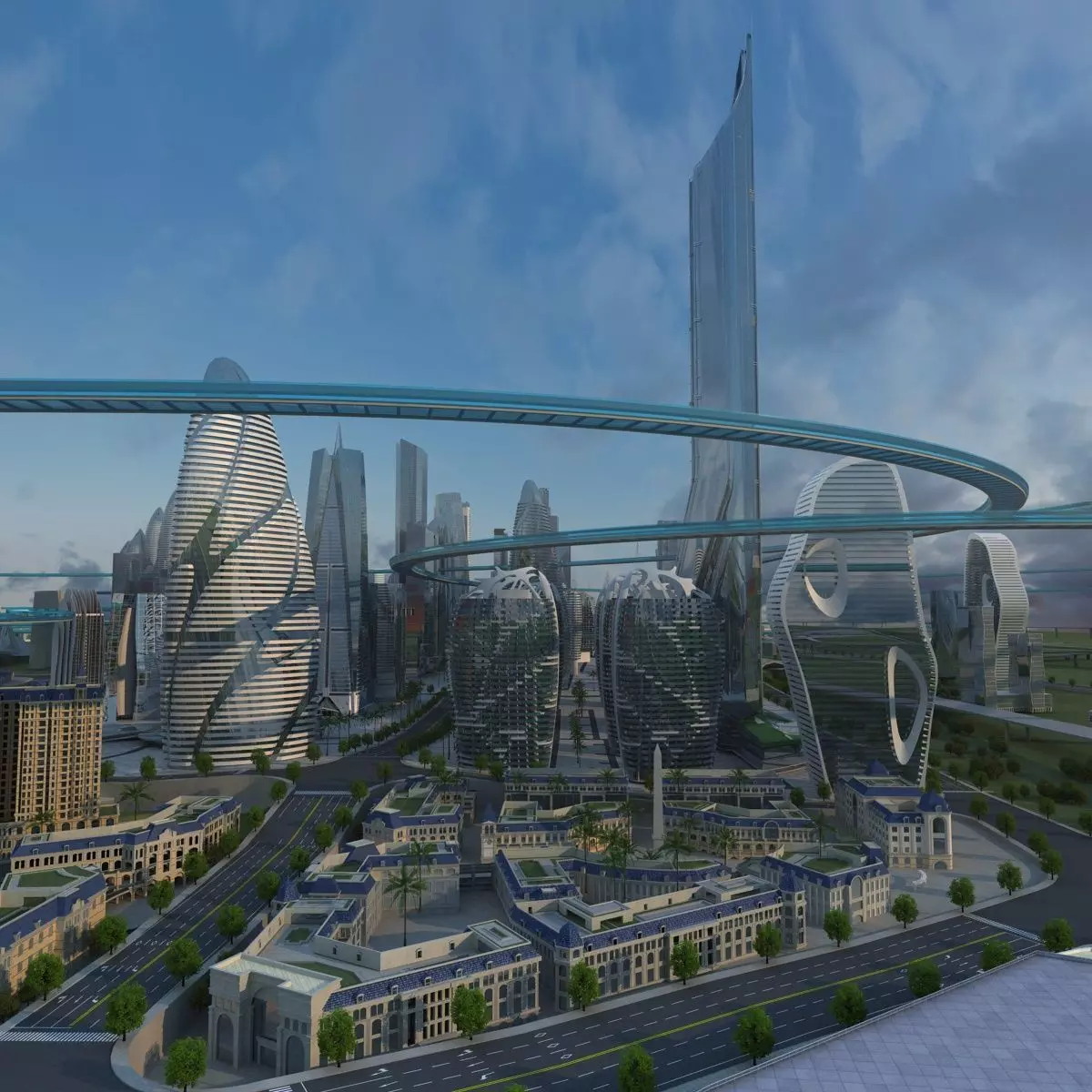Future city 2 3D model_0