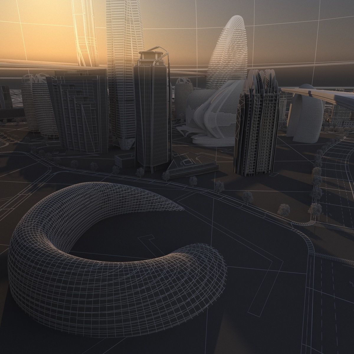 Future city 2 3D model_21