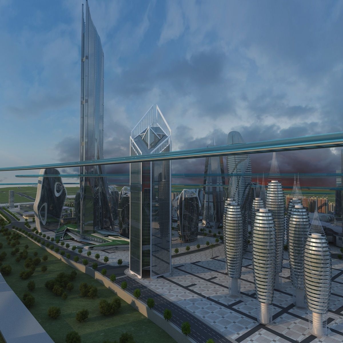 Future city 2 3D model_11