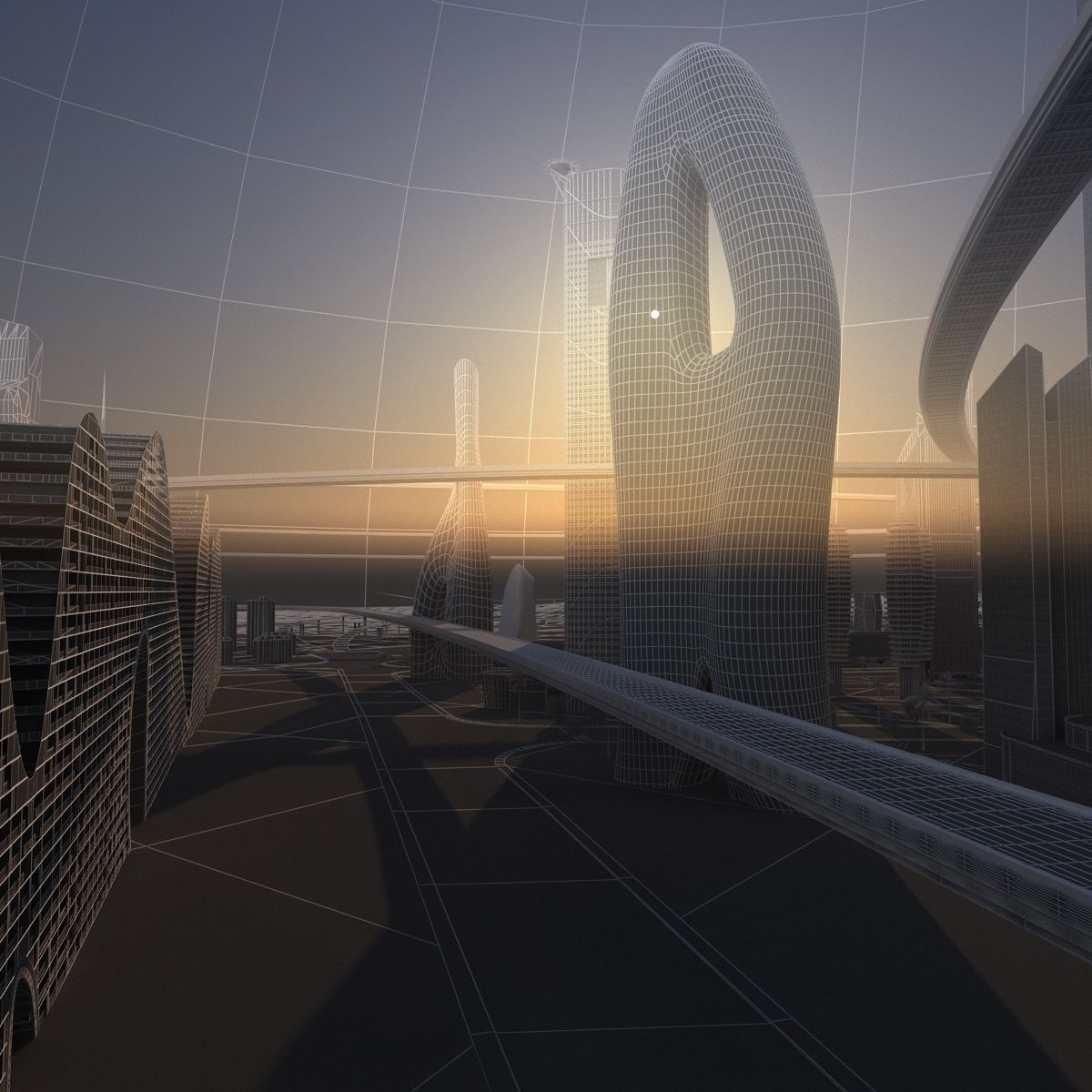 Future city 2 3D model_23