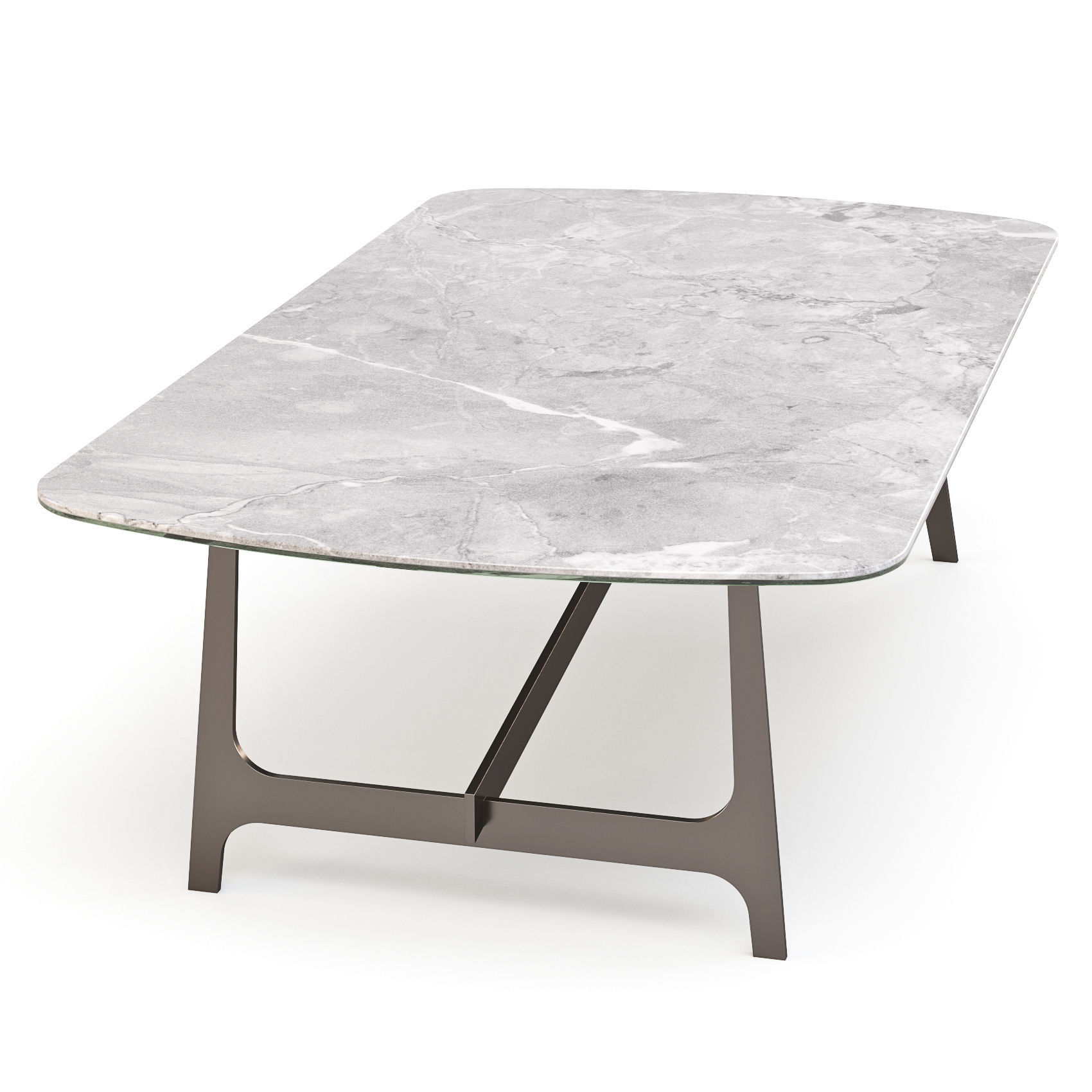 Bonaldo Slot - Coffee and Side Tables Set 01 3D model_3