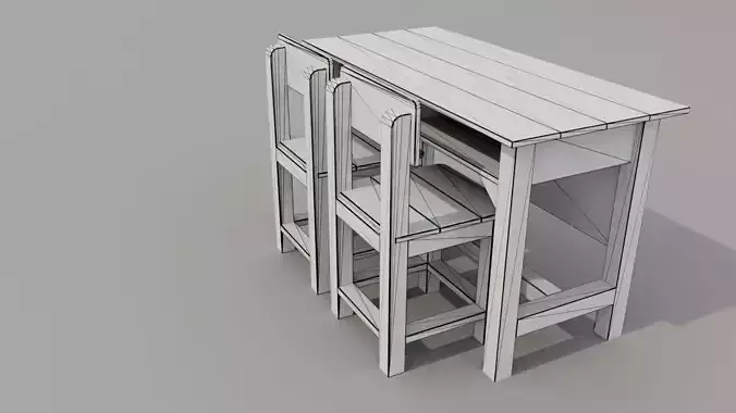 School Chair and table