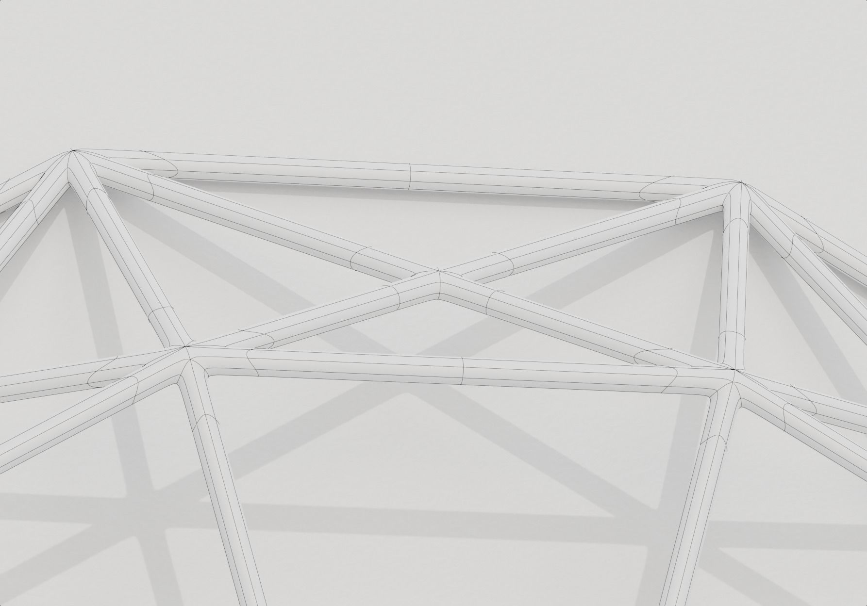 Geometric frame clock 3D model_6