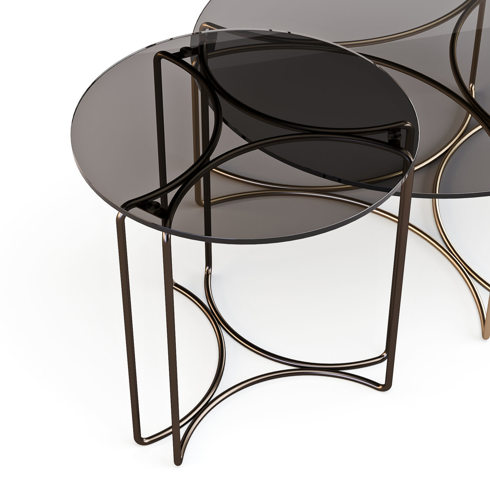 Tonin Casa Jazz - Coffee and Side Table 3D model_2