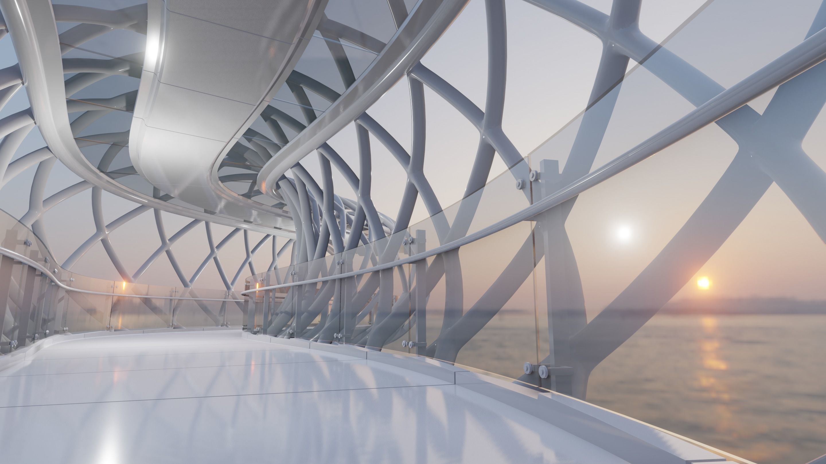 Future Bridge 03 3D model_5