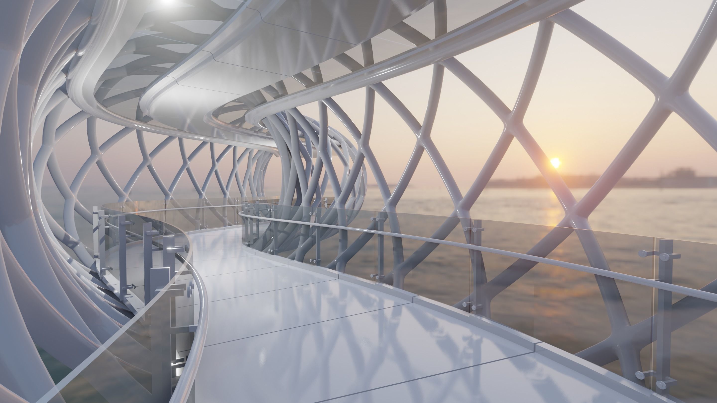 Future Bridge 03 3D model_8