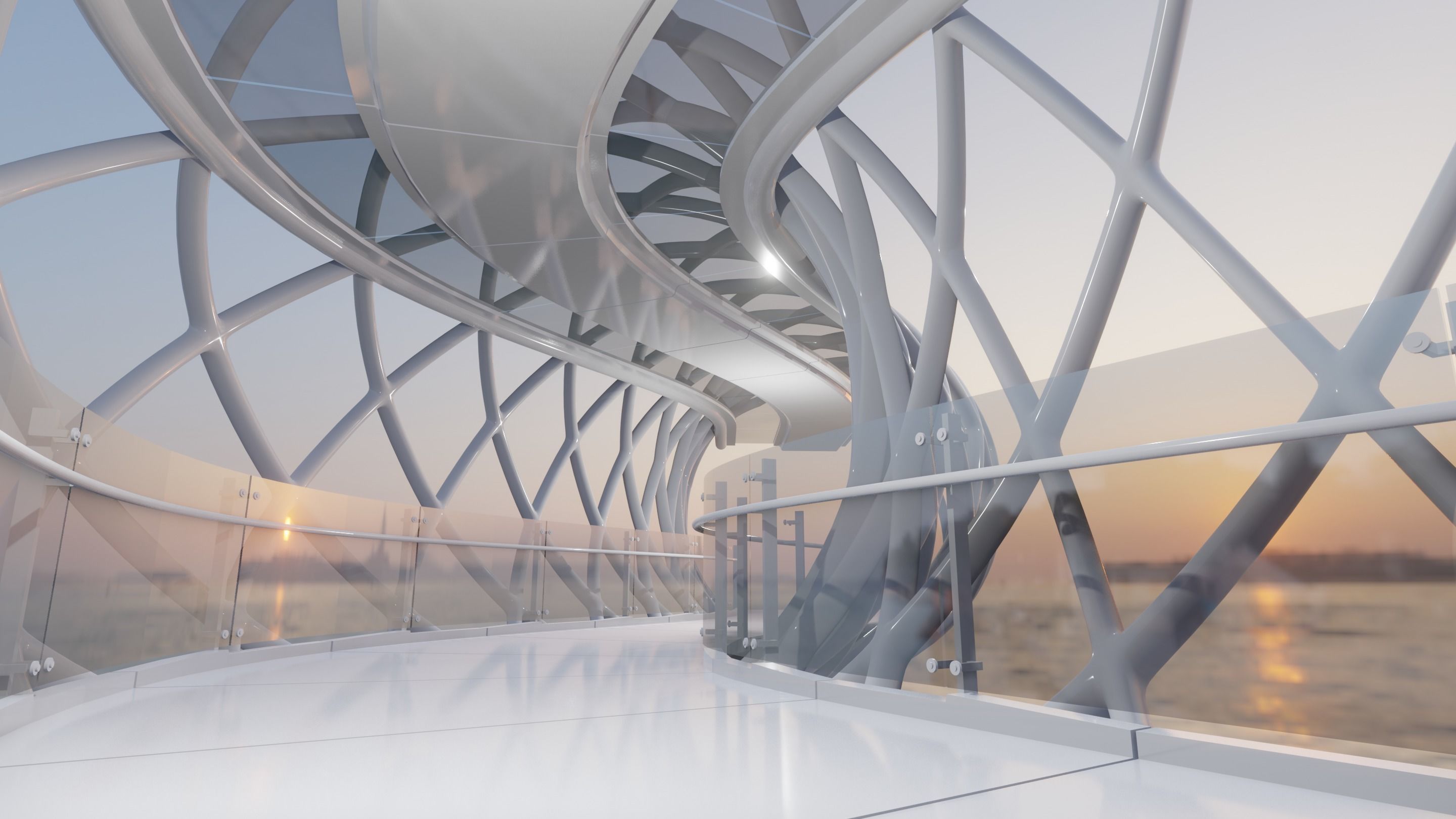 Future Bridge 03 3D model_4