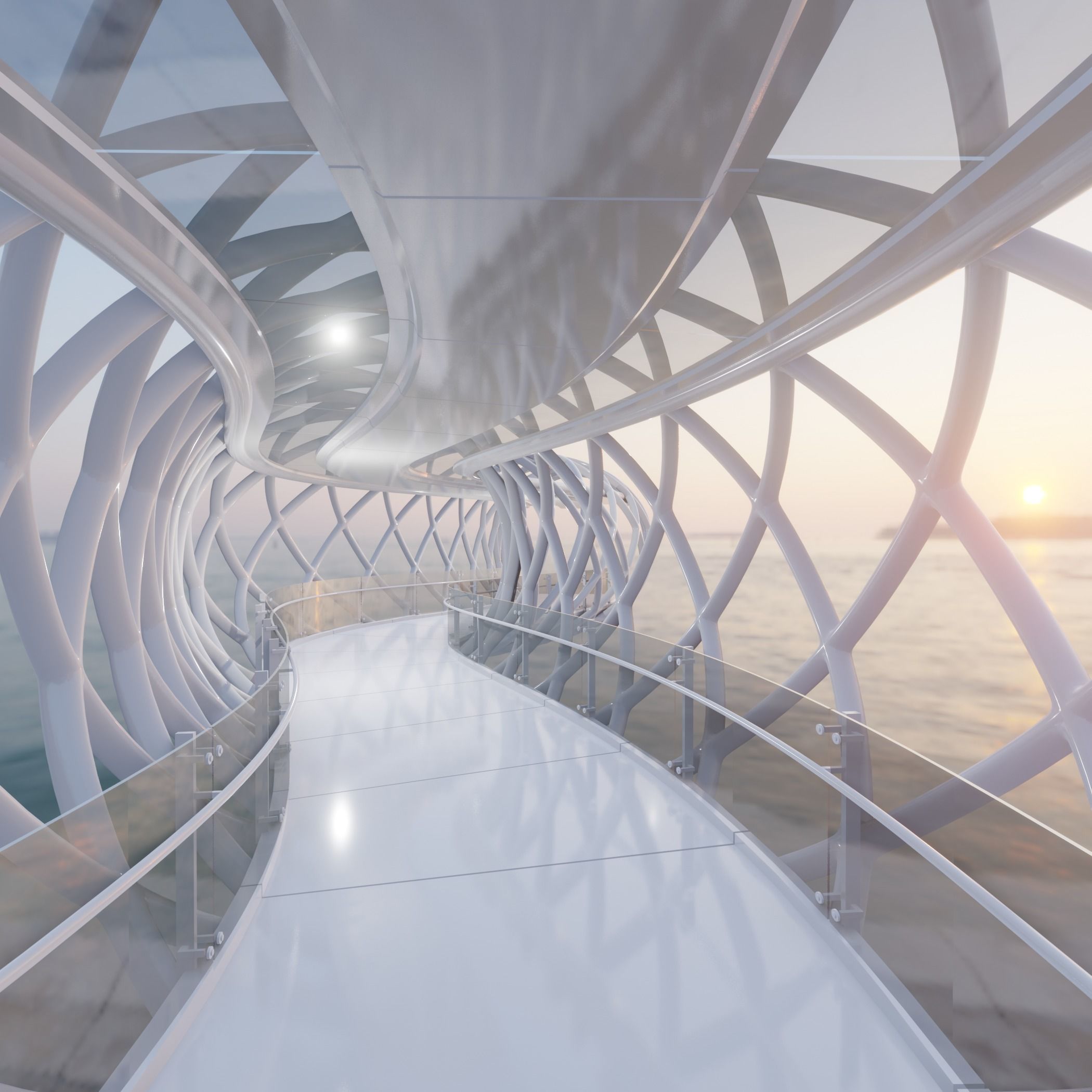 Future Bridge 03 3D model_2