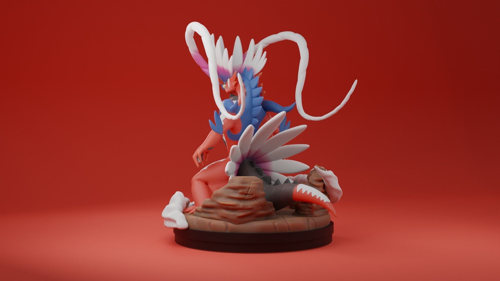 Koraidon Pokemon Scarlet and Violet 3D Printable Statue 3D print model_1