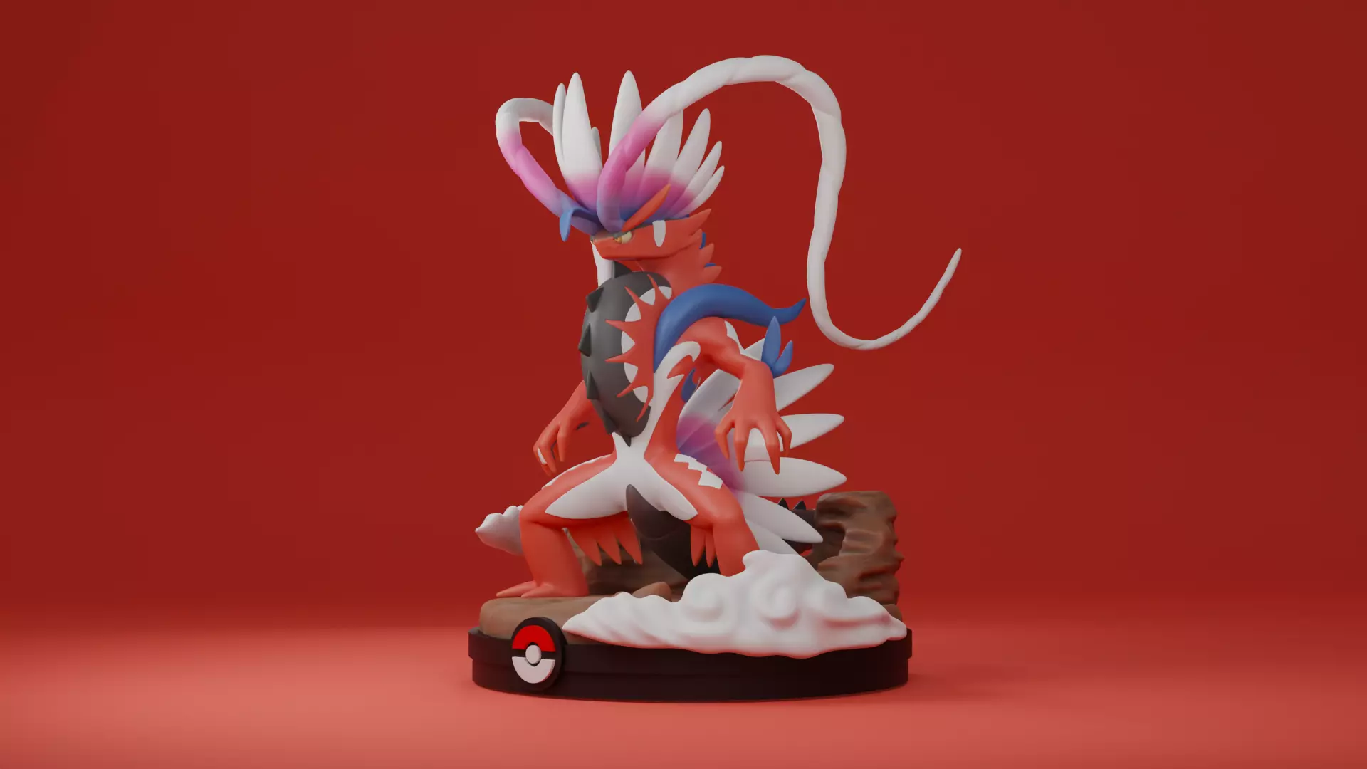 Koraidon Pokemon Scarlet and Violet 3D Printable Statue 3D print model_0