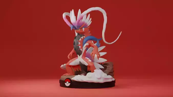 Koraidon Pokemon Scarlet and Violet 3D Printable Statue