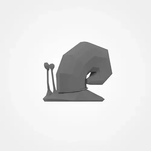 Low poly snail