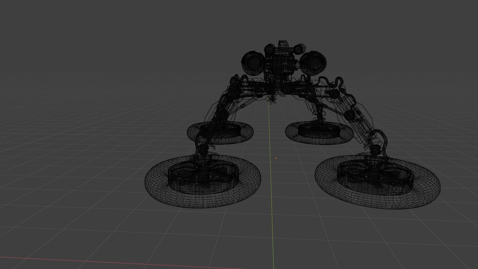 Robot on two wheels 3D model_8