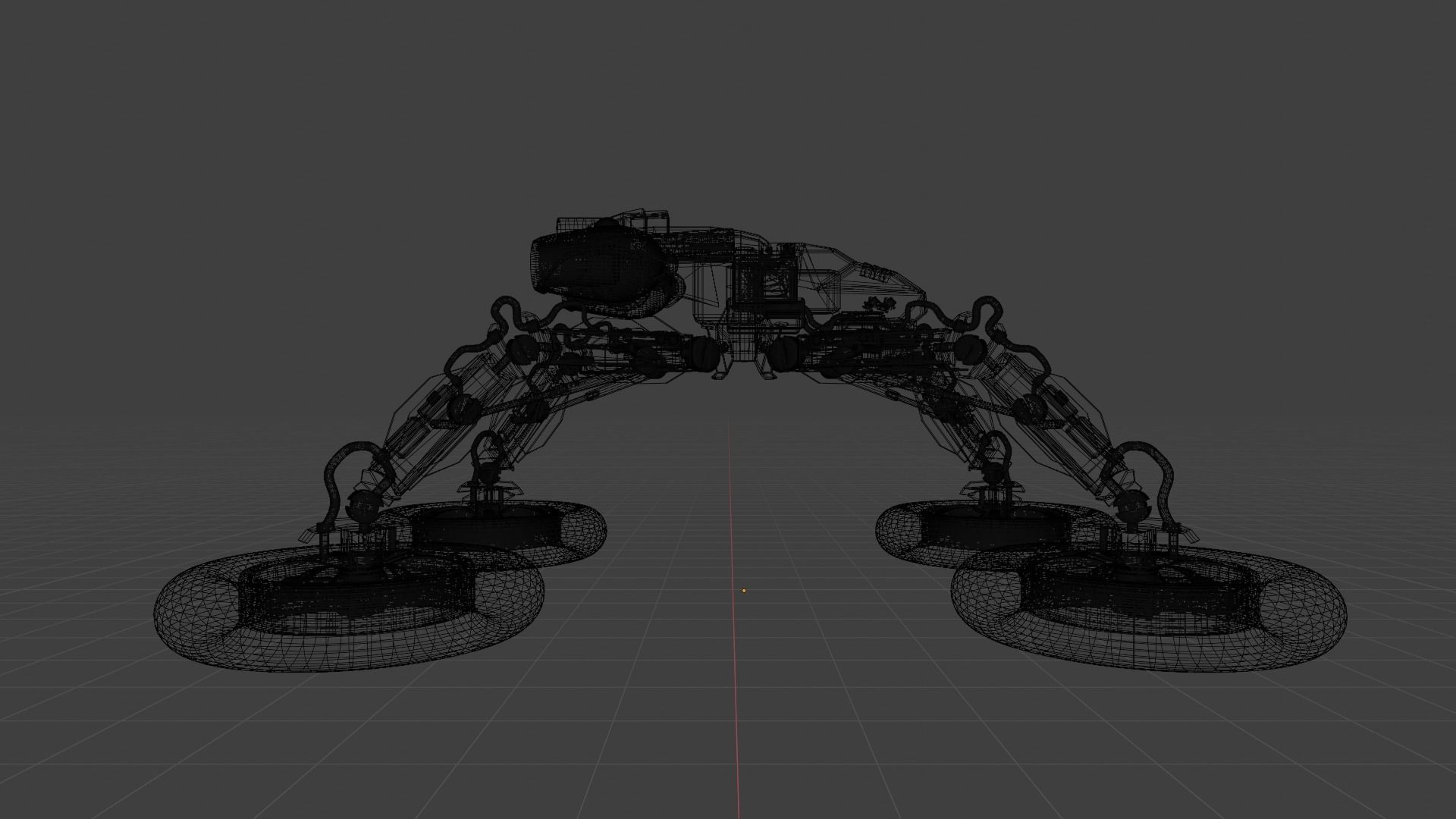 Robot on two wheels 3D model_6