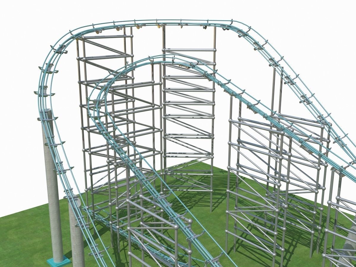 Roller Coaster 1 3D model_4