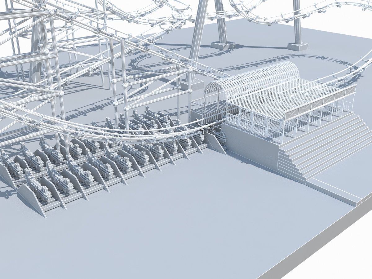 Roller Coaster 1 3D model_15