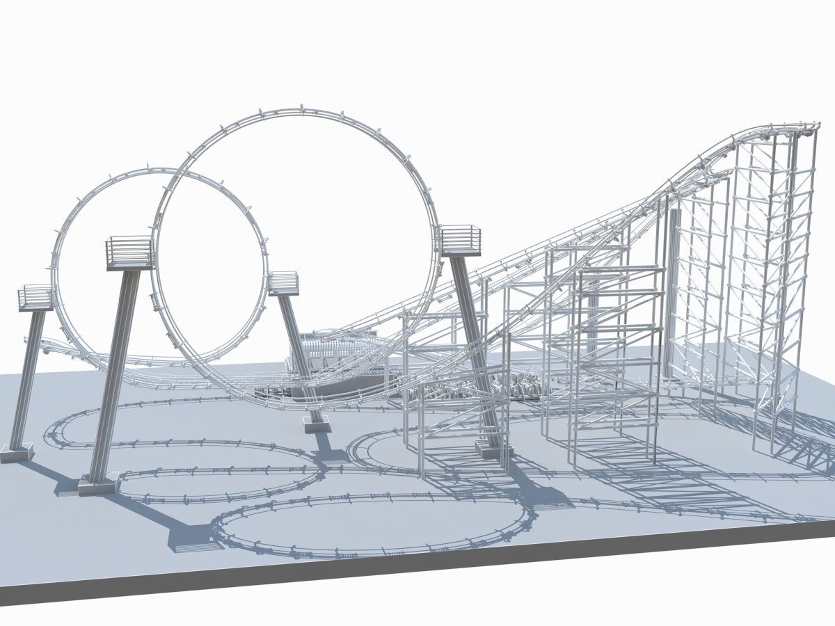 Roller Coaster 1 3D model_18