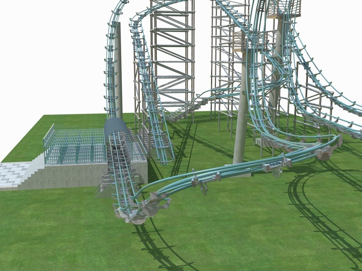 Roller Coaster 1 3D model_6