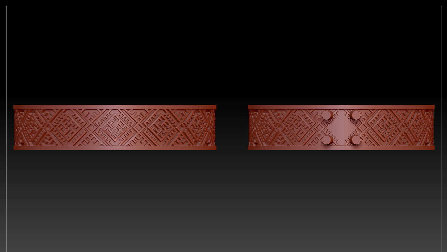 2 wedding rings 3D print model_4