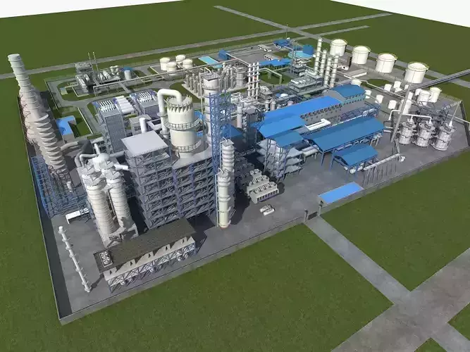 Chemical Plant 2 3D model