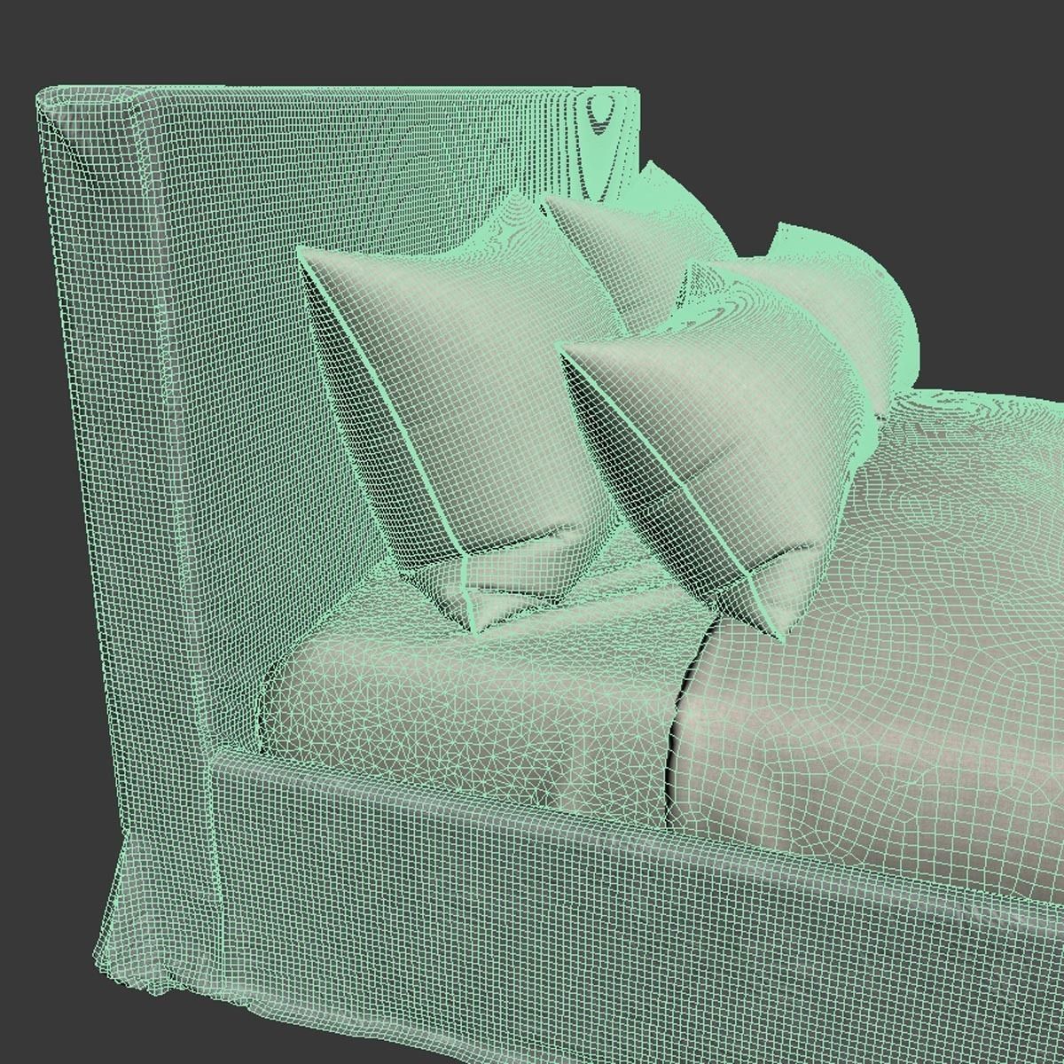 Community mfg Mara bed 3D model_7