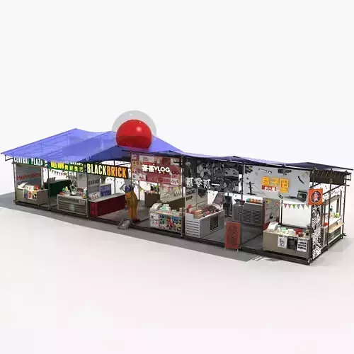 Commercial Stall 3D model