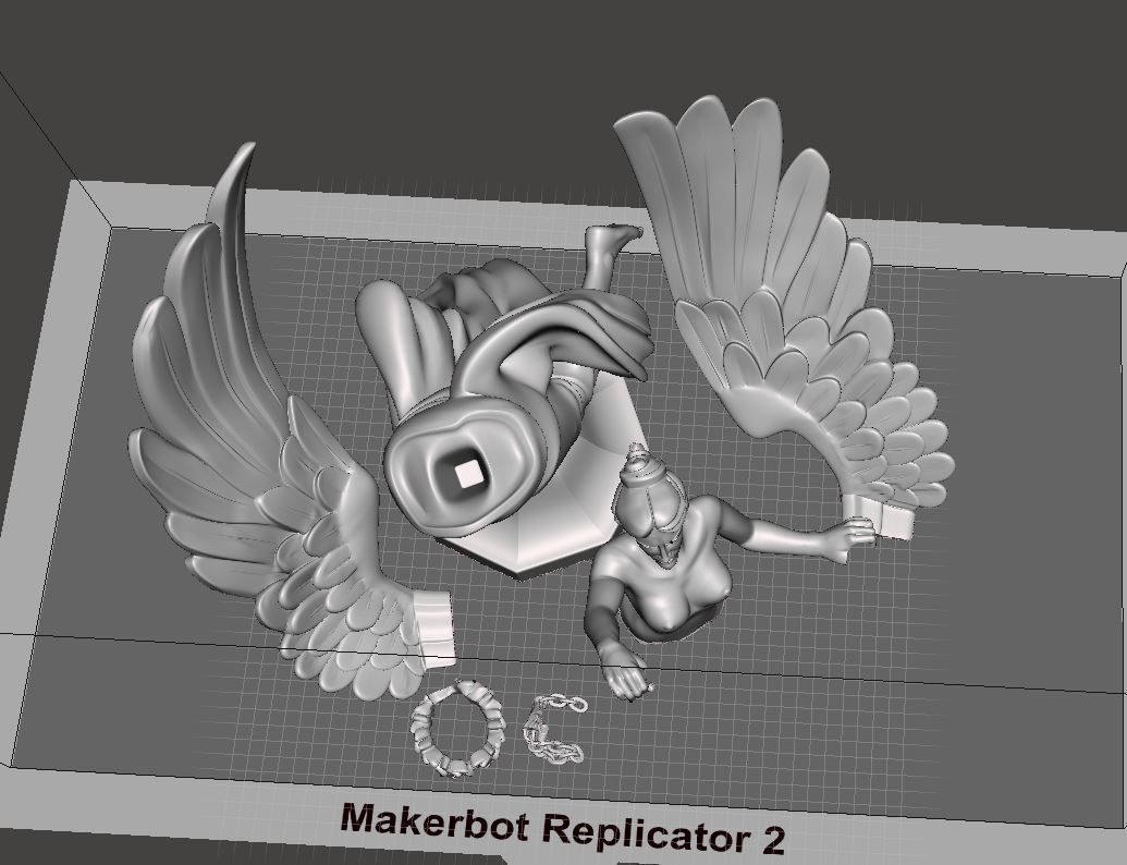 angel de la independencia 3D print model_9