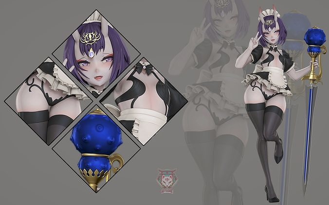 Shuten Douji Maid 3D print model