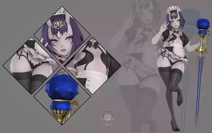 Shuten Douji Maid 3D print model