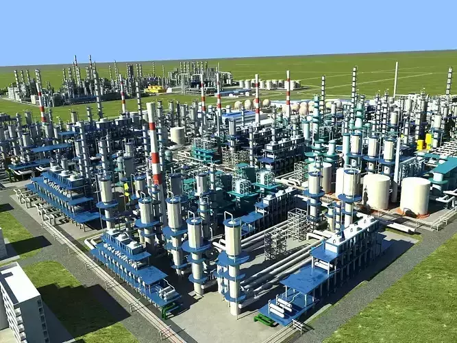 Petrochemical Industry 2 3D model