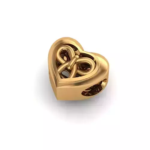 jewelry heart shaped charm gold