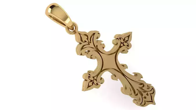 CROSS PENDANT CR71 3D print model