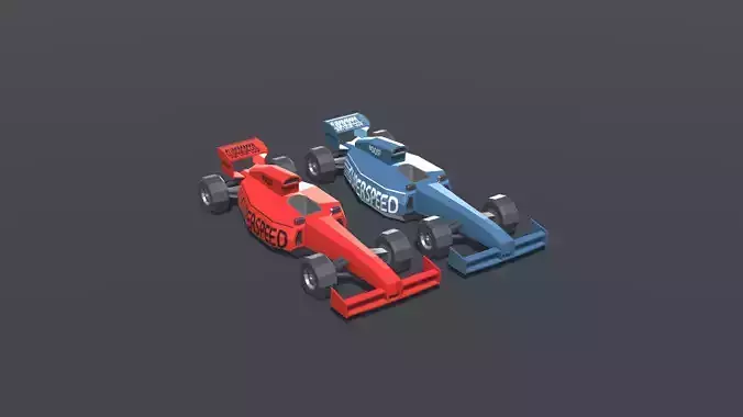 F1 Car Lowpoly