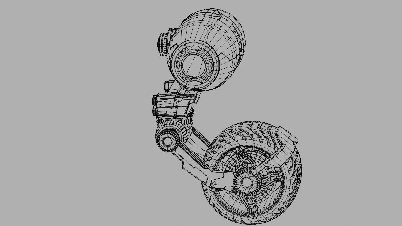 Wheel Droid  rigged character 3D model_31