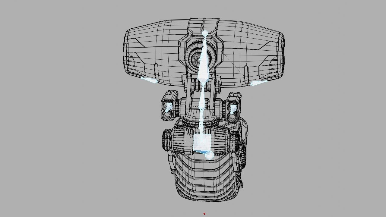 Wheel Droid  rigged character 3D model_33