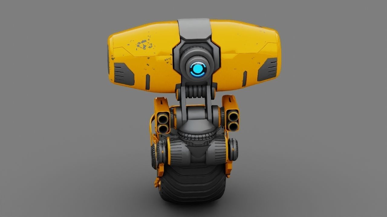 Wheel Droid  rigged character 3D model_19