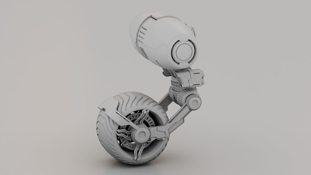 Wheel Droid  rigged character 3D model_27
