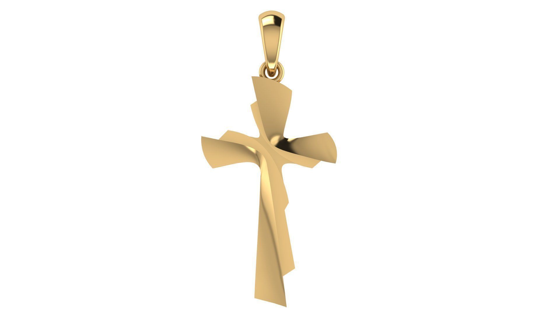 CROSS PENDANT CR73 3D print model_5