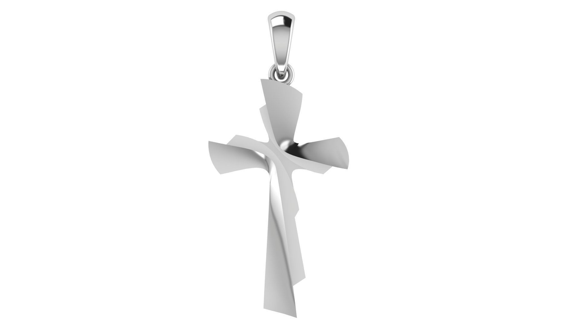 CROSS PENDANT CR73 3D print model_4