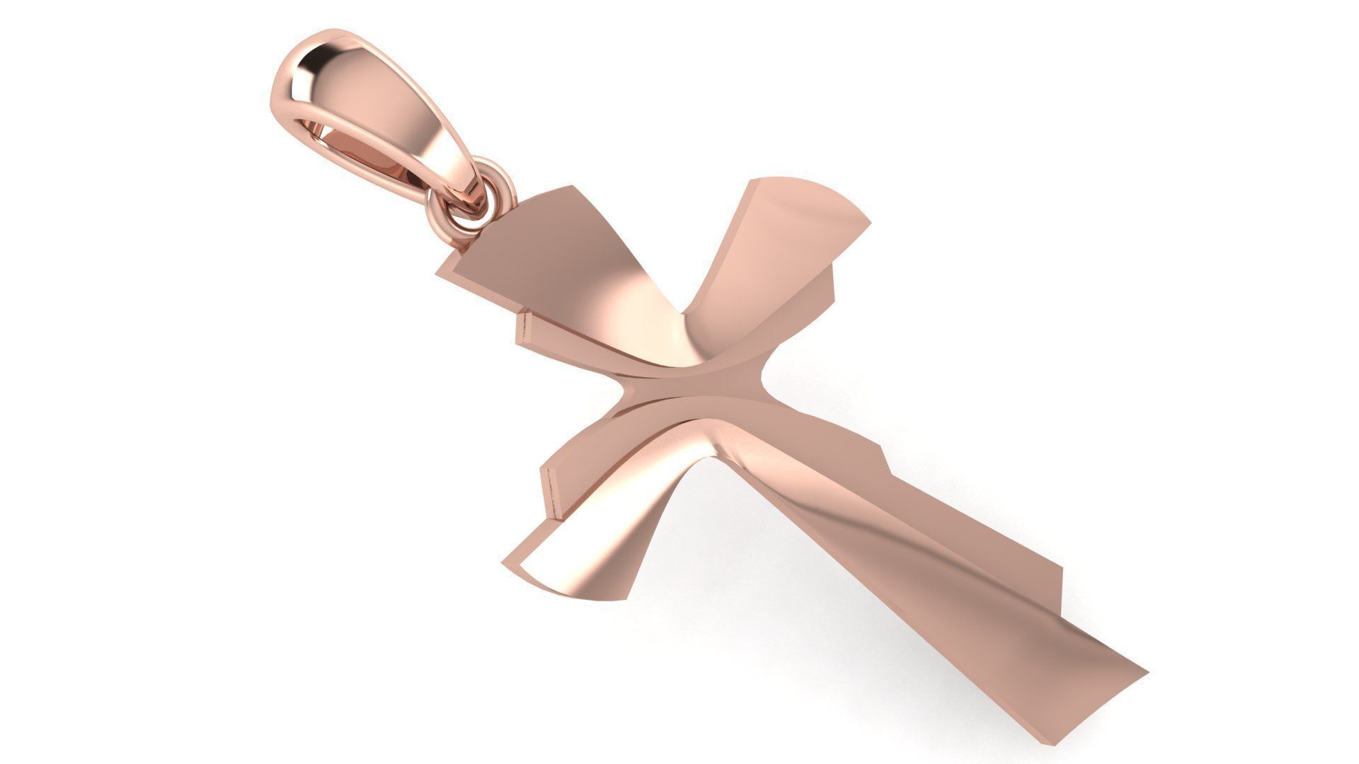 CROSS PENDANT CR73 3D print model_1