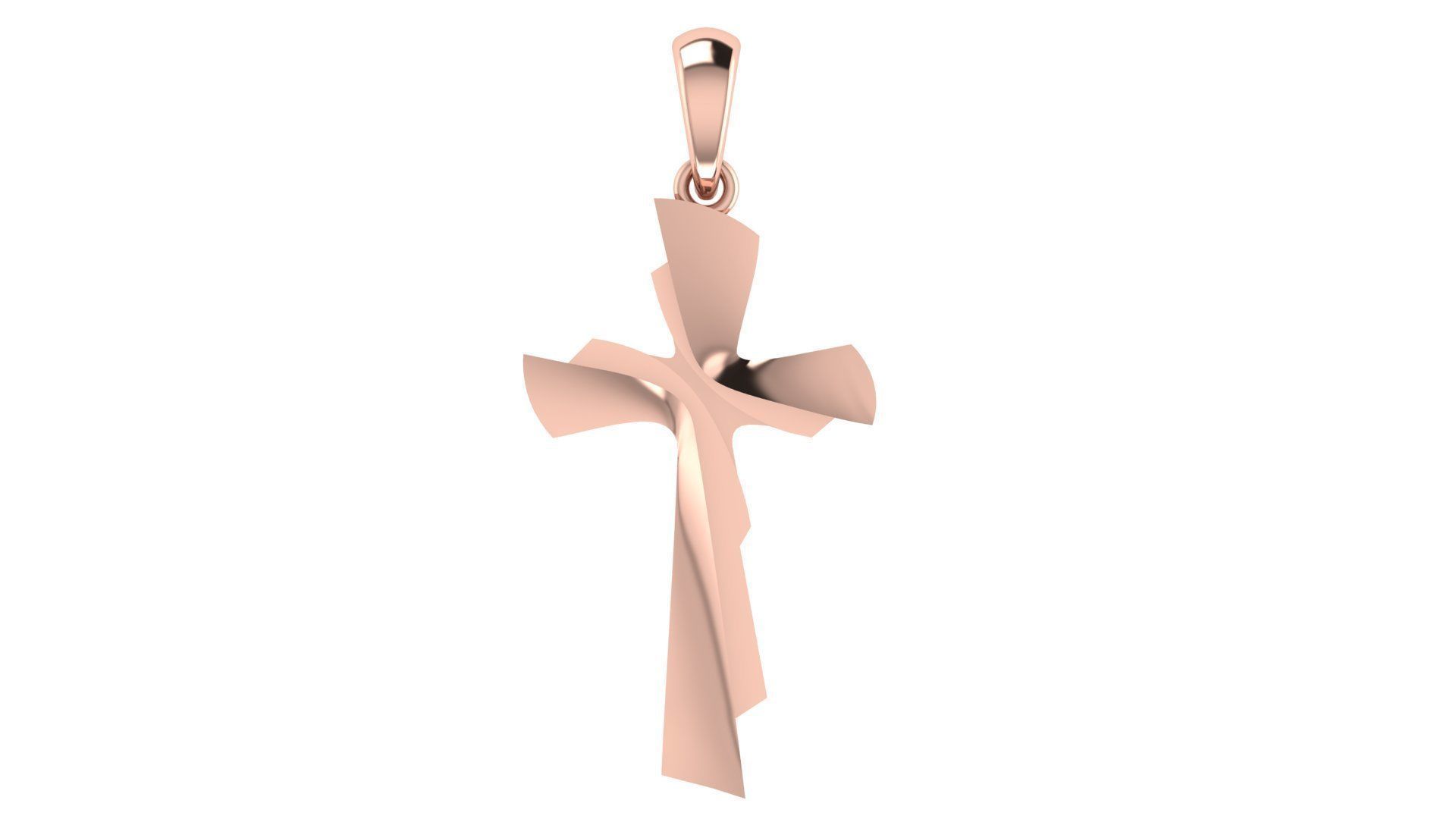 CROSS PENDANT CR73 3D print model_3
