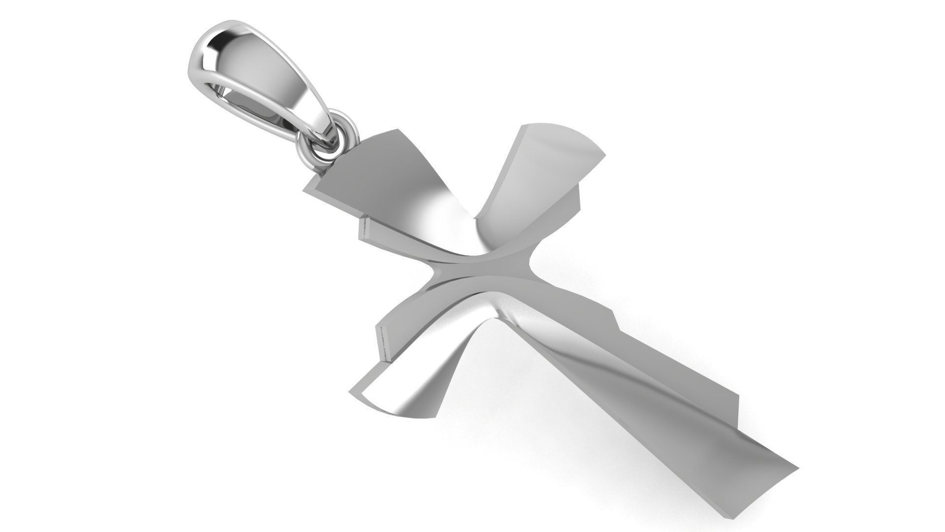 CROSS PENDANT CR73 3D print model_2