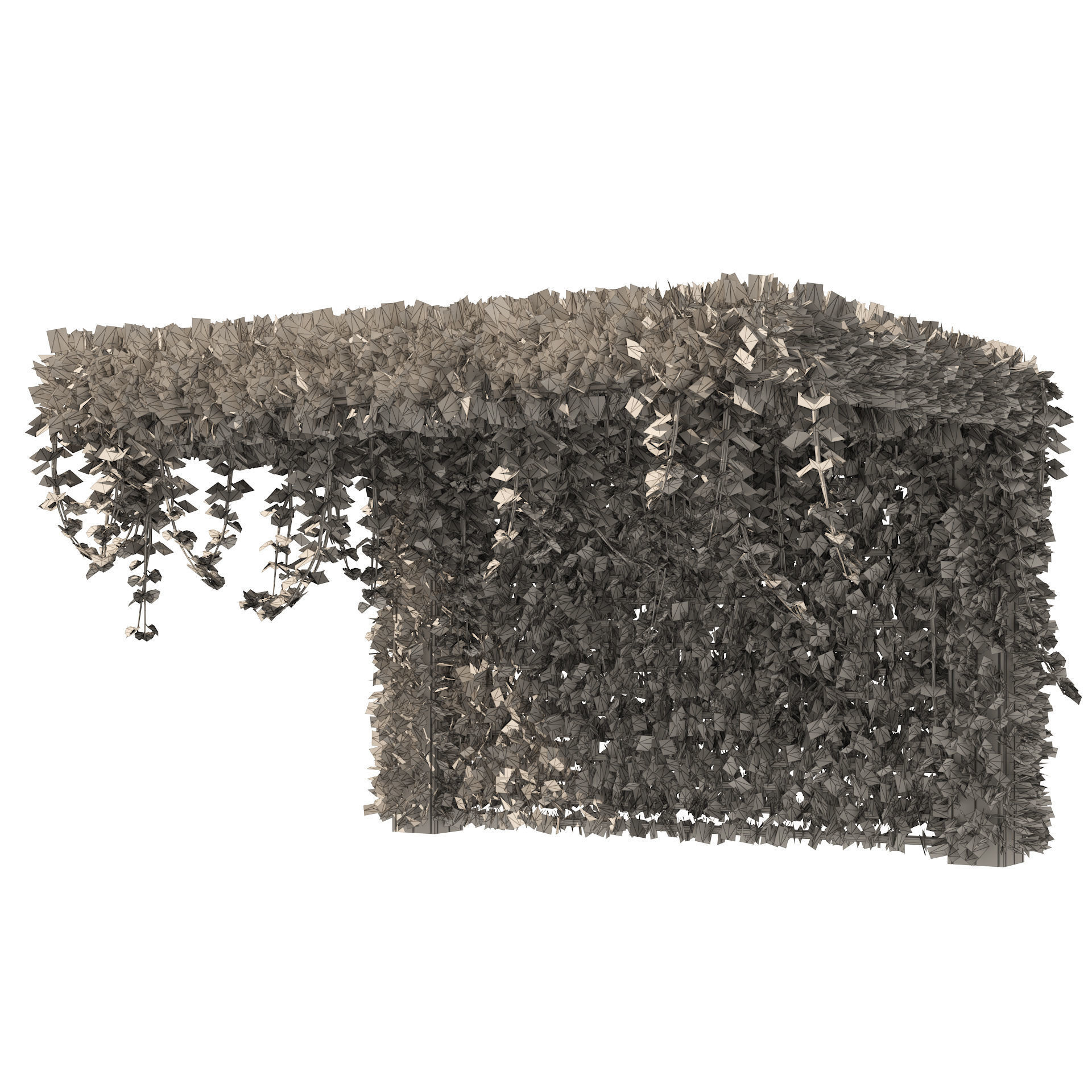 Pergola Vine Bower Climbing plant Low-poly 3D model_6