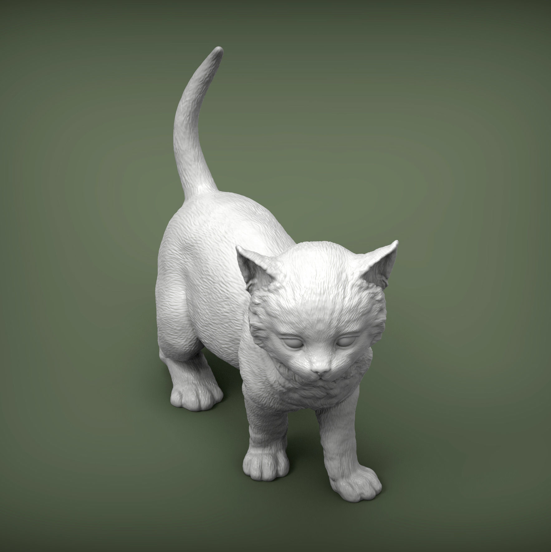 kitty  3D print model_6