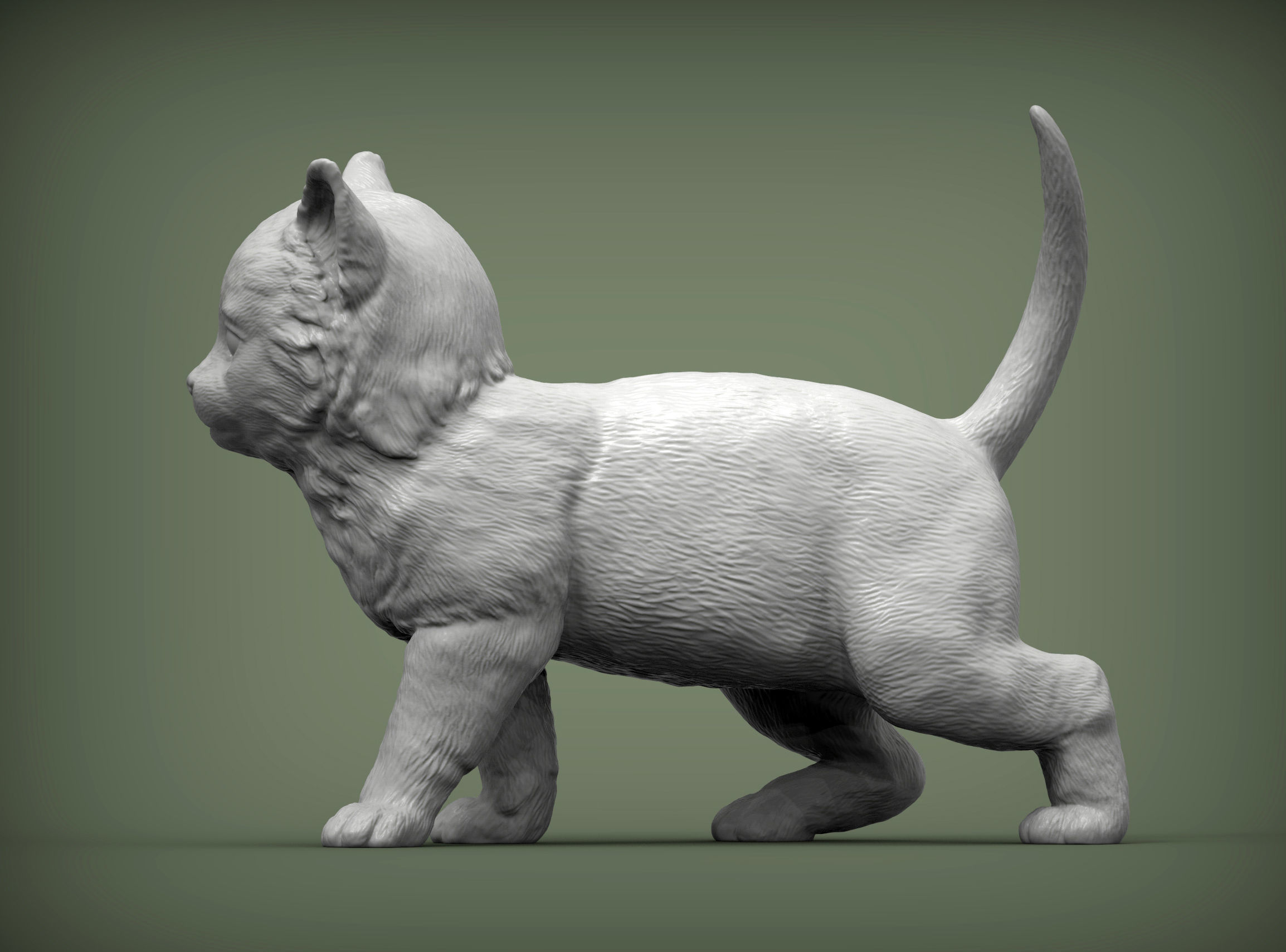 kitty  3D print model_2
