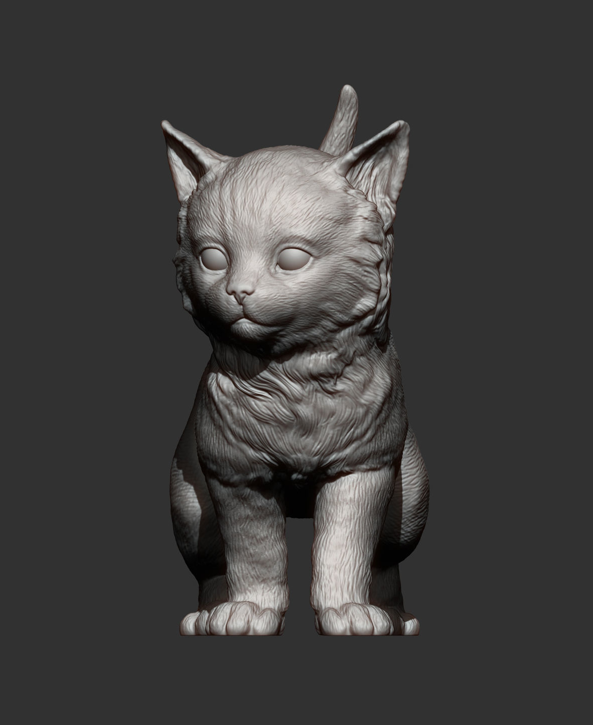 kitty  3D print model_11