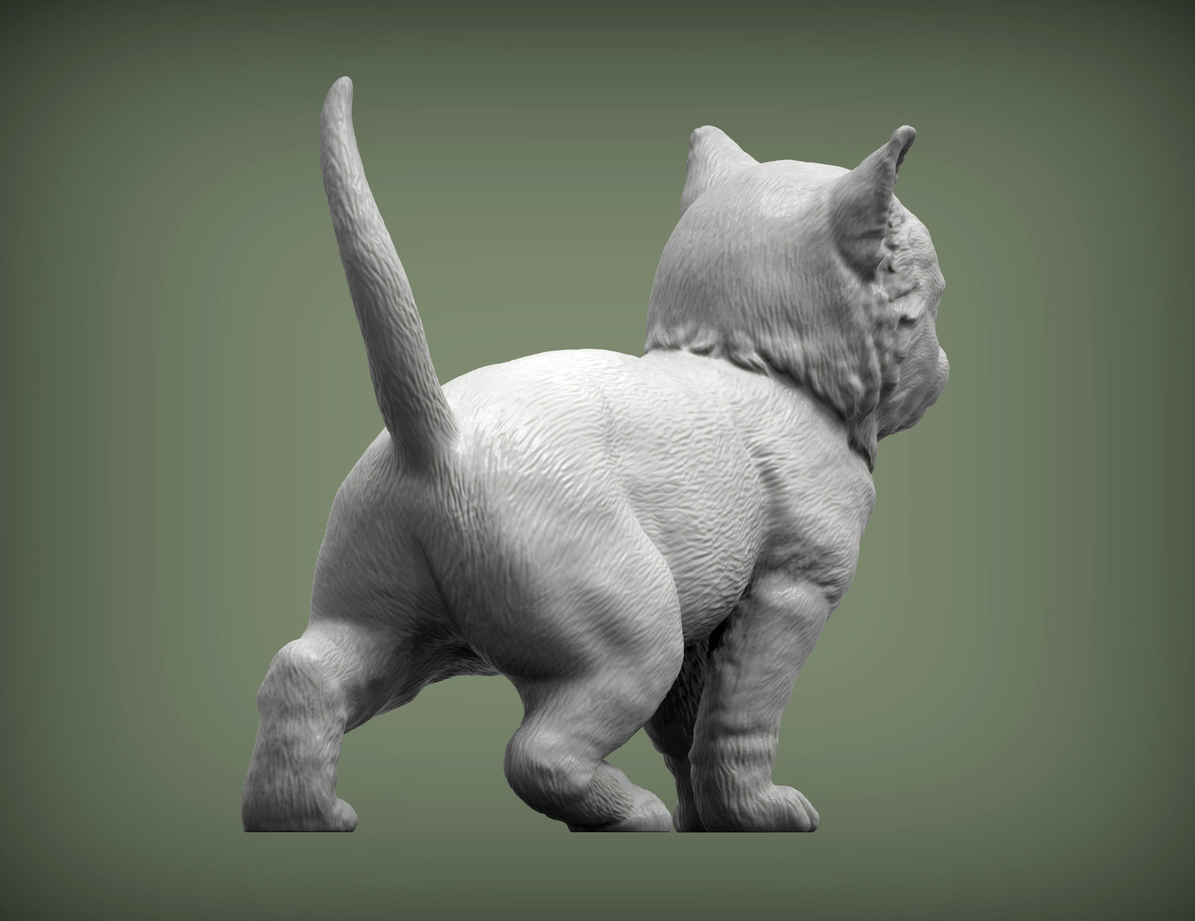 kitty  3D print model_3