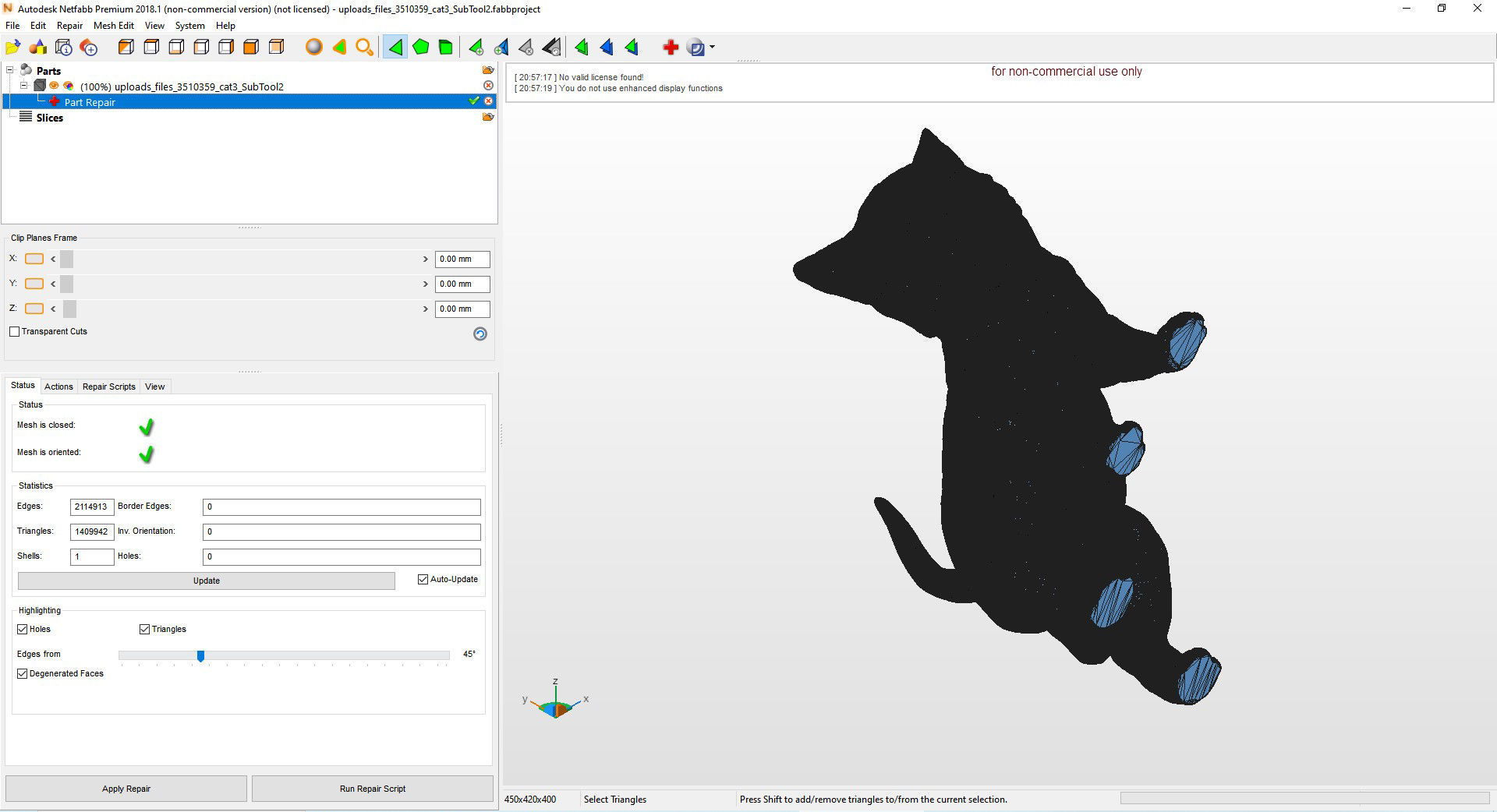 kitty  3D print model_13